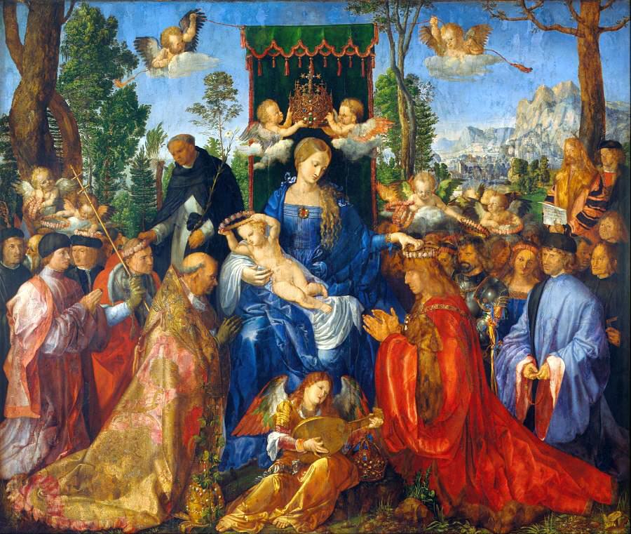 Albrecht Dürer - Gemälde Das Rosenkranzfest