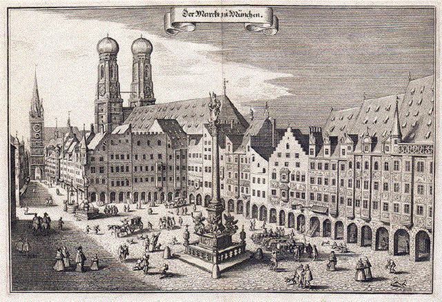 München - Gravur aus dem Jahr 1642
