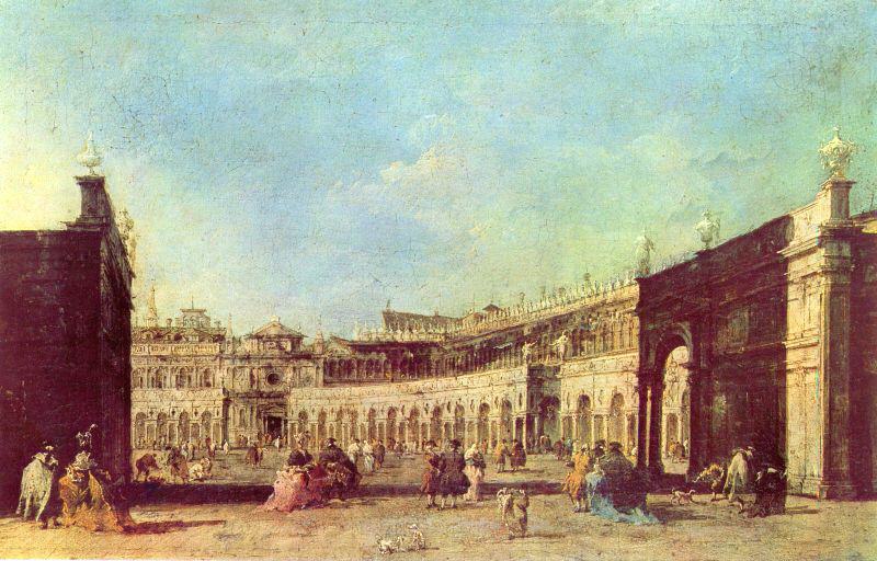 Piazza San Marco - Gemälde von Francesco Guardi