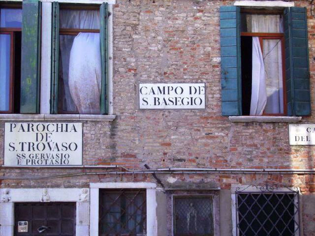 Venedig - Campo de San Basegio