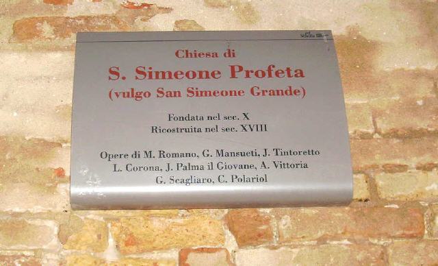 Venedig - Chiesa di San Simeone Profeta